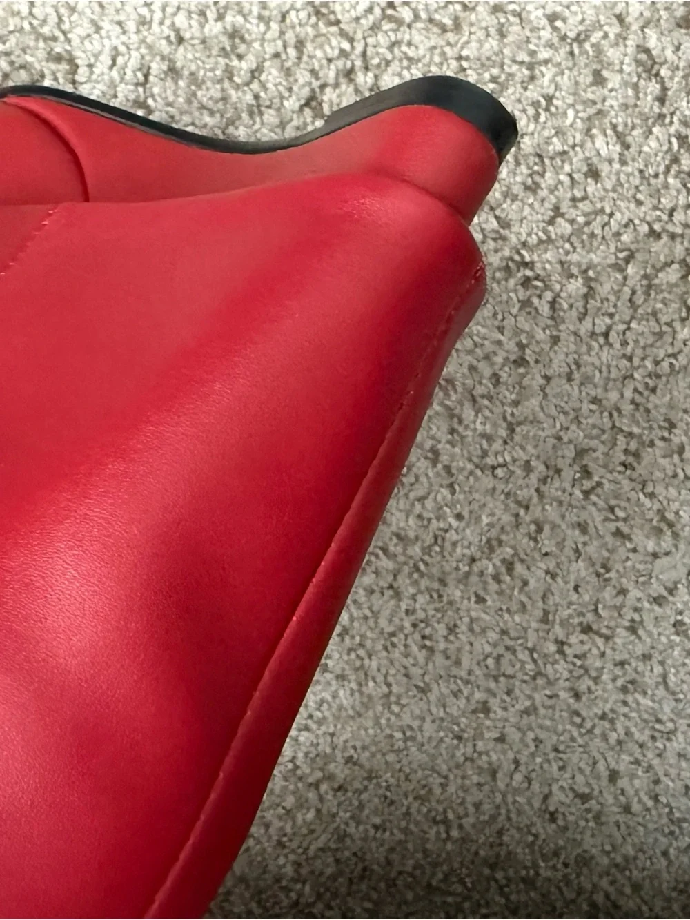 Steve Madden Women's Over-the-Knee Leather Boots - Red